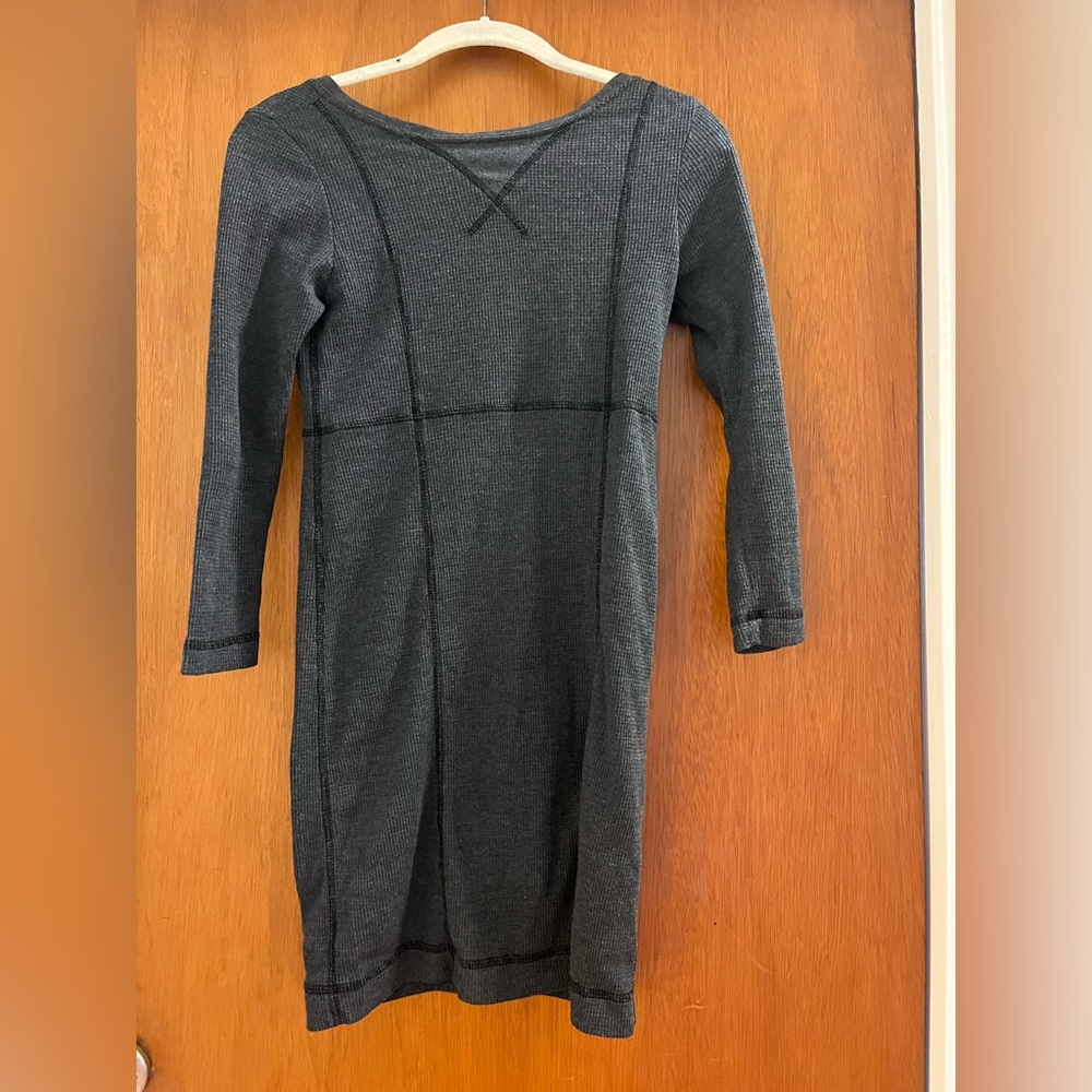 AIKO bodycon grey waffle dress - size S